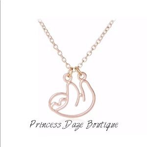 Rose Gold‎ Sloth Necklace